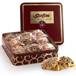 Pack of 18 Assorted Cookies Covered with Non Pareils, Rainbow & Chocolate Chips
